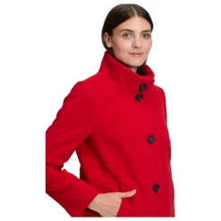 Elegant uldfrakke med krave