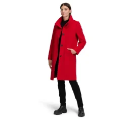 Elegant uldfrakke med krave