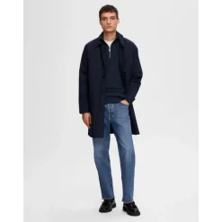 Enkeltknappet frakke