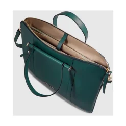 Expandable, slim women's laptop bag with iPad® compartment, shock absorbing and RFID protection