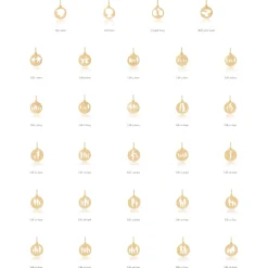 Familie Halskæde med 14K Guld Vedhæng