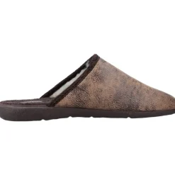 Faux Leather Comfort Slippers