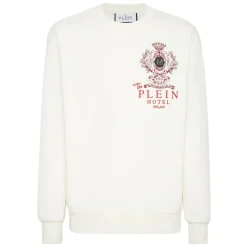 Fleece Rundhalset Sweatshirt Plein Hotel