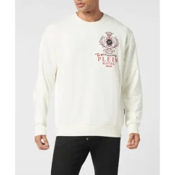 Fleece Rundhalset Sweatshirt Plein Hotel