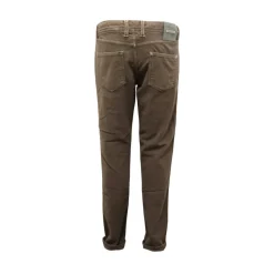 Fløjl Bukser Leonardo Knapper Militær Stil