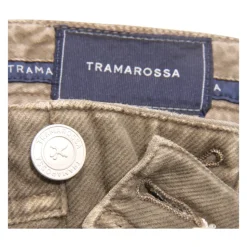 Fløjl Bukser Leonardo Knapper Militær Stil