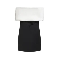 Floral-appliqué Mini Dress