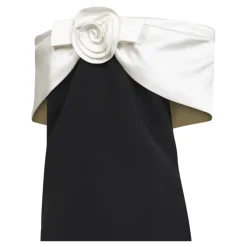 Floral-appliqué Mini Dress