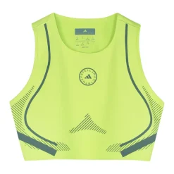 Fluorescerende gul løb Crop Top