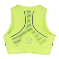 Fluorescerende gul løb Crop Top