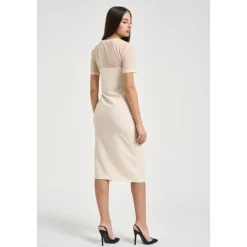 Gathered Split Dress