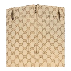 GG Cotton Canvas Fabric Skirt