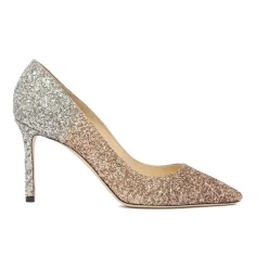 Glitter Romy Pumps med Hæl
