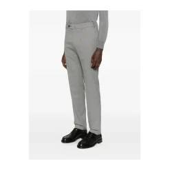 Grå Bomuld Straight Leg Bukser