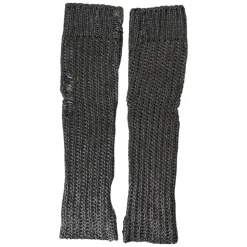 Grå Fingerløse Albuelængde Handsker