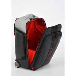 Grå kuffert med USB-port