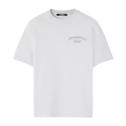 Grå Logo Detalje Crew Neck T-shirt