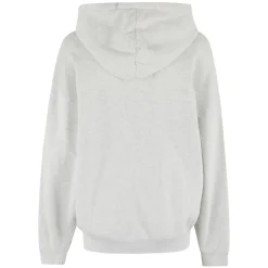 Grå Melange Hættetrøje