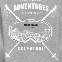 Grå Melange Ski Patrol Sweatshirt til Kvinder