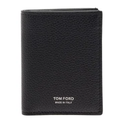 Grain Leather Folding Cardholder