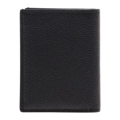 Grain Leather Folding Cardholder