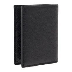 Grain Leather Folding Cardholder