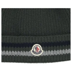 Grøn Børne Beanie med Logo Patch