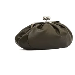 Grøn Håndtaske med Unik Lukning