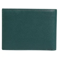 Grøn læder DG-logo Bifold tegnebog