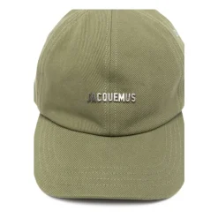 Grøn Logo-Plaque Buet Skygge Hat