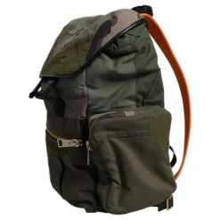 Grøn Patchwork Rejse Rygsæk