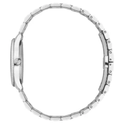 G-Timeless 29 mm rustfrit stål urkasse, burgundy urskive, rustfrit stål armbånd, kvarts bevægelse