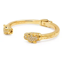 Guld CZ Panther Armbånd