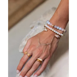 Guld CZ Panther Armbånd