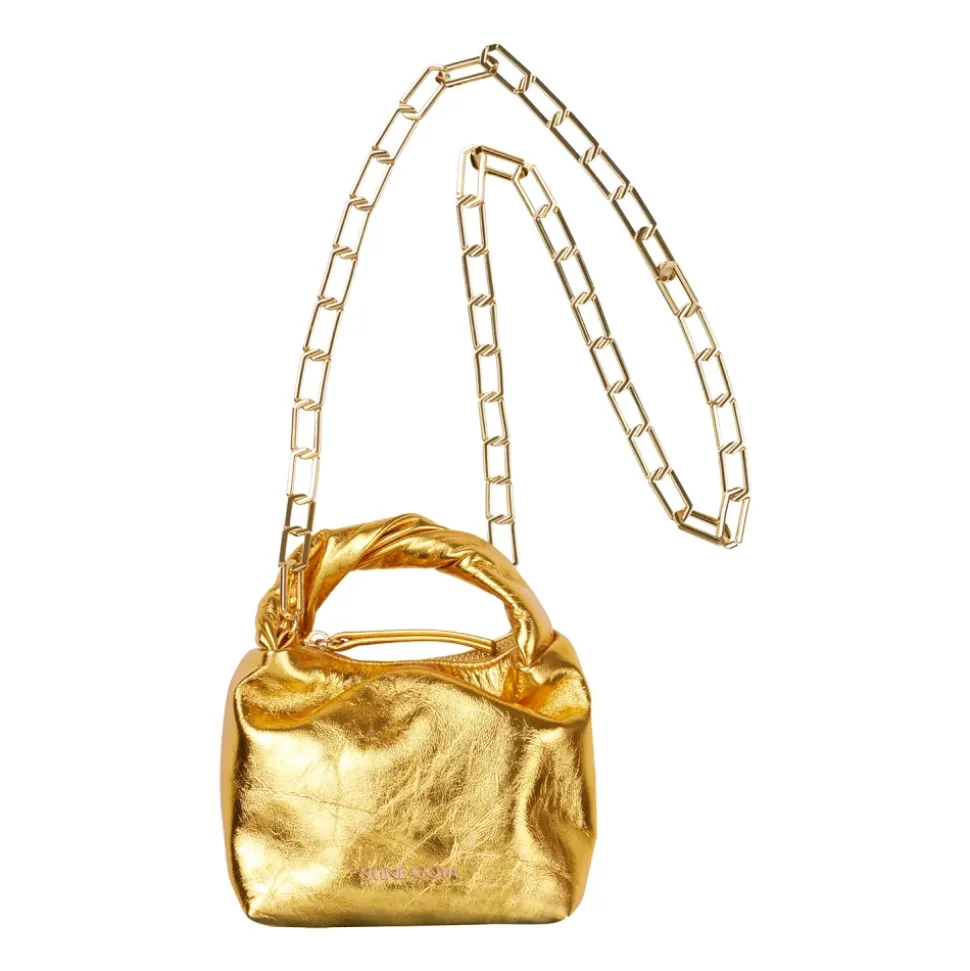 Guld Micro Hobo Taske
