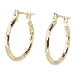 Guld Shiny Hoop Øreringe