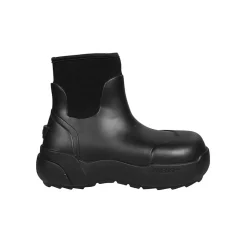 Gummistøvler med firkantet tå