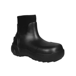 Gummistøvler med firkantet tå