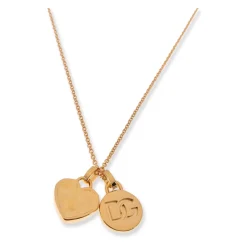 Gylden Bijoux Charme med Monogram Hjerte