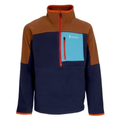 Half-zip Fleecejakke med høj krave