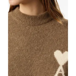 Hasselnødbrun Crew Neck Sweater