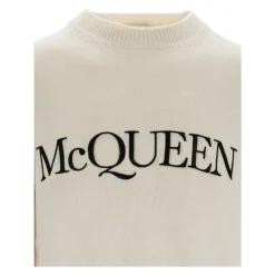 Herre Crewneck Sweater med Broderet Logo