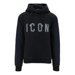 Herre hættetrøje med ikonprint