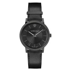 Herre Læder Analog Ur V CIRCLE