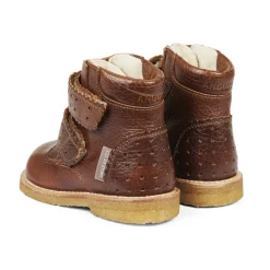 Hjerte og Velcro Starter Støvle - Cognac