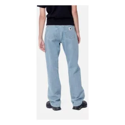 Højtaljede Straight Leg Denim Bukser