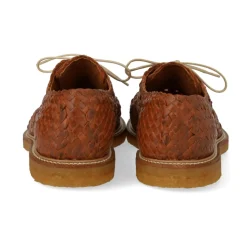 Håndflettet Snøresko - Tan Braid