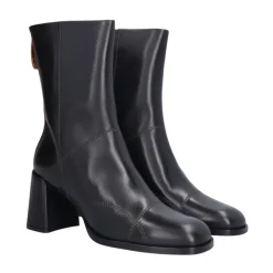 Håndlavede Læderstøvler med Blokhæl