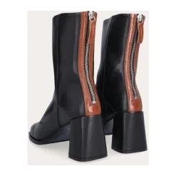 Håndlavede Læderstøvler med Blokhæl