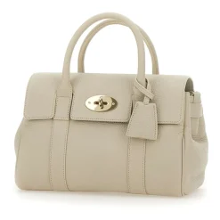 Håndtaske i narvet læder